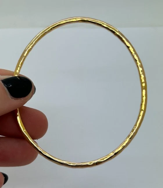 Pulseira de ouro rosa 18K martelada Ippolita - Imagem 4 de 4