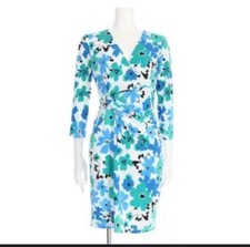 Chaps Blue  Floral Woman’s Dress Size 16