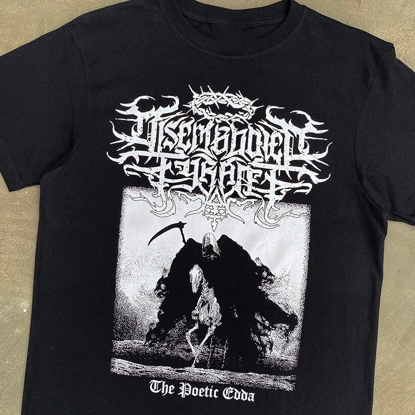 Disembodied band Tyrant & Synestia The Poetic Edda black Shirt | eBay