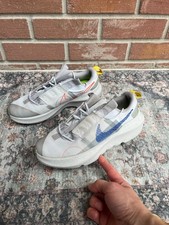 Nike Crater Impact GS Football Grey Game Royal Size 6Y Women's 7.5