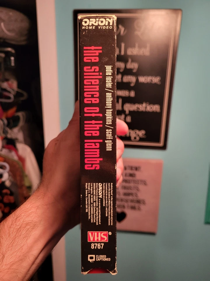 The Silence Of The Lambs VHS (1991) Red Flap Tape EP Mode (Rare HTF)  - Image 4 of 4