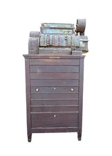Antique National Cash Register NCR 1919 Floor Model HUGE Many Drawers 900 Series