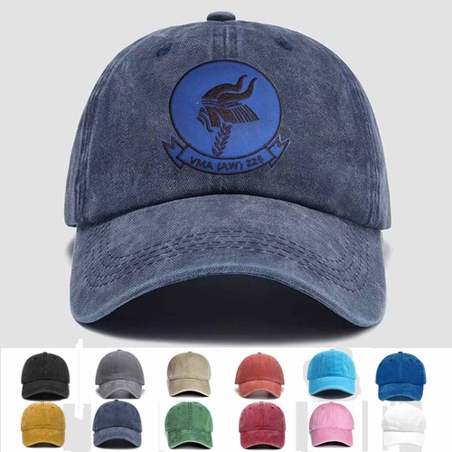 Embroidered Hat ALL WEATHER ATTACK SQUADRON VMA (AW)-225  VIKINGS  VIETNAM WAR
