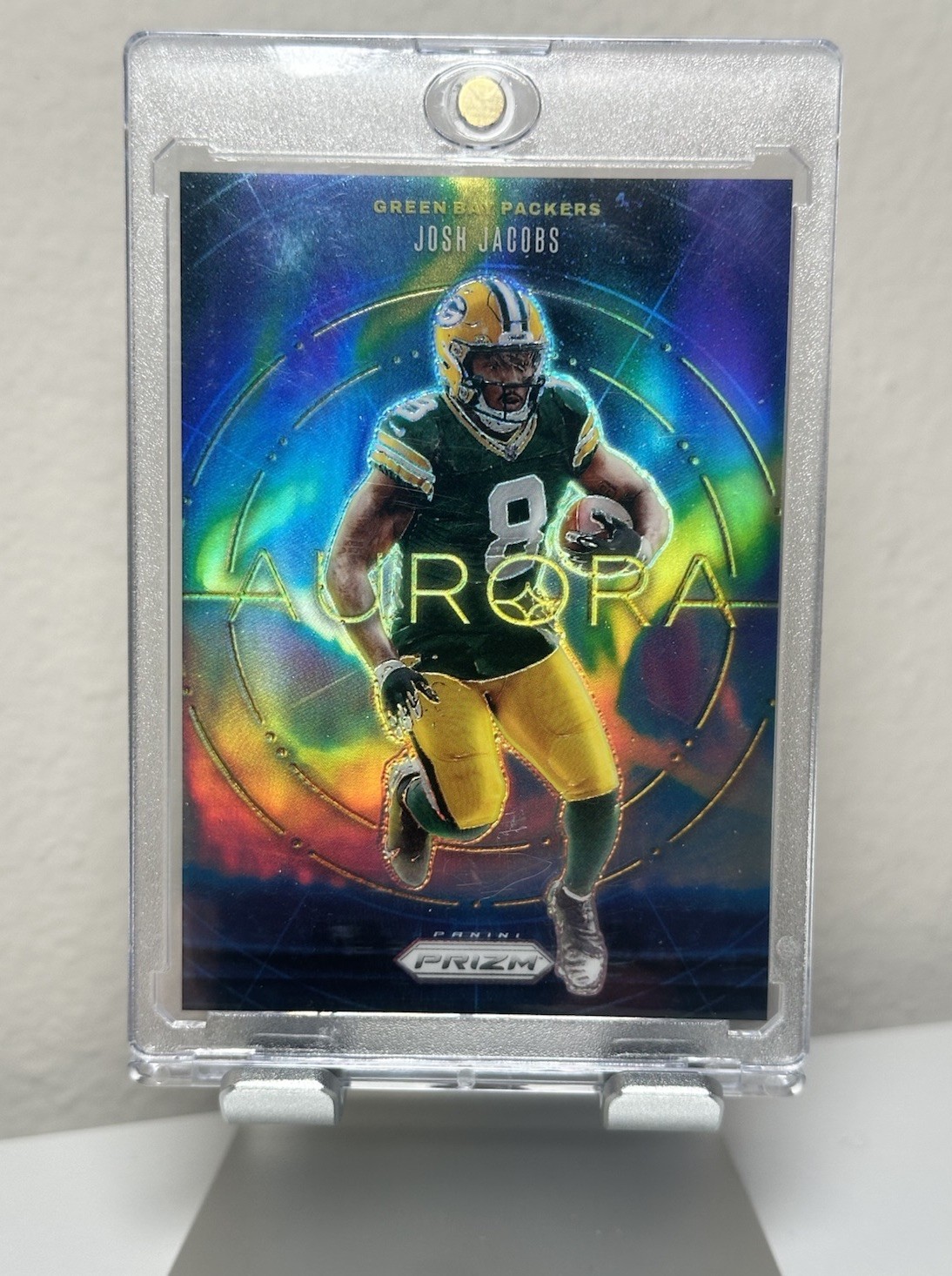 2024 Panini Prizm Josh Jacobs AURORA #8 Green Bay Packers Case Hit