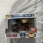 Funko Pop! Captain America / Iron Man Civil War Marvel Collector Corps 2 Pack