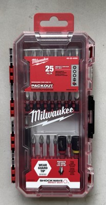 Milwaukee Drill 25 piece set 48-32-4095 SHOCKWAVE NEW