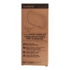 NEW Nutone BK115LWH Door Chime Kit - Wired Lighted Push Button 16-v Transformer