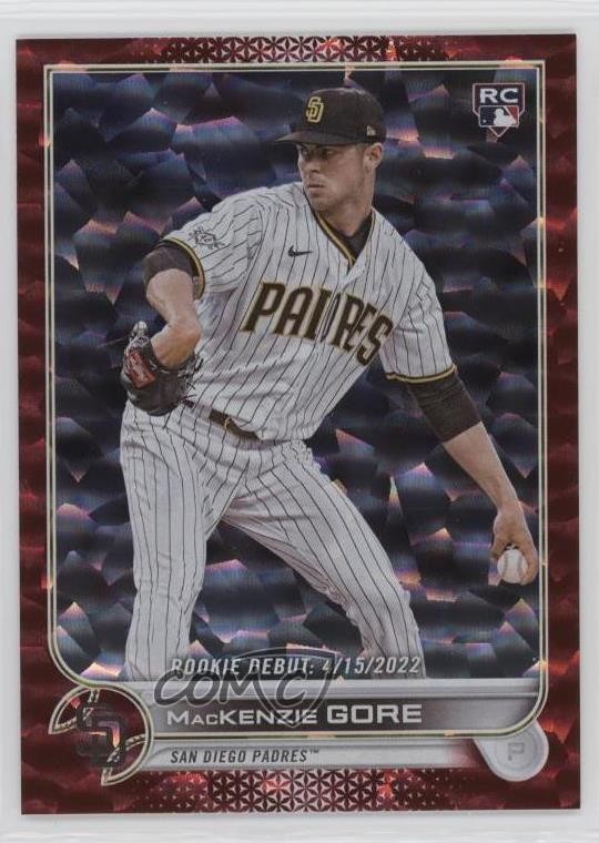 2022 Topps Update Rookie Debut Red Foil 155/199 Mackenzie Gore #US294 8k4