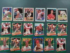 1990's Donruss Cincinnati Reds - 18 Card Lot - Sabo, Rijo, Larkin, Hatcher - RC