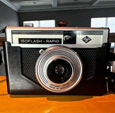 Vintage 1950s AGFA Germany Isoflash Rapid Camera with Case