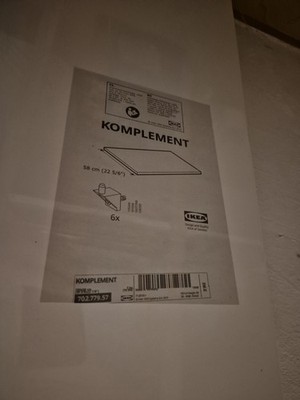 IKEA Komplement Boden  Weiß für Pax  Schrank, 100x58cm