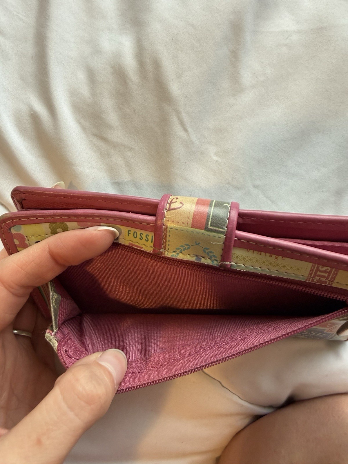 Fossil Women's Folding Wallet Patchwork Multicolo… - image 3