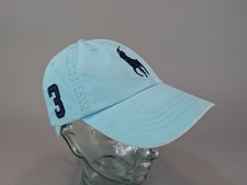 Polo Ralph Lauren Big Pony Baseball Cap Hat Blue Number 3 MCMLXVII Adj