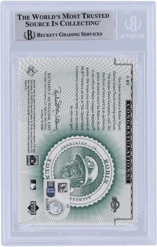 Robin Yount Brewers Signed 2002 Upper Deck Sweet Spot Classic #J-RY Beckett Card - Image 2 of 4