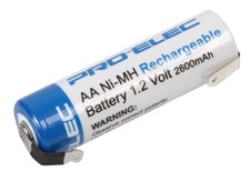 PRO ELEC - Industrial NiMH Rechargeable AA Battery, 2600mAh Tagged 6.98 per battery