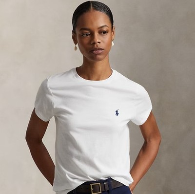 Unisex Polo Ralph Lauren Short Sleeve Crewneck T-Shirt Cotton 