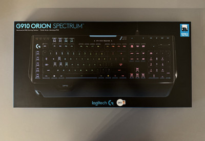 Logitech G910 Orion Spectrum RGB Gaming Tastatur QWERTZ DE USB Schwarz, fast neu