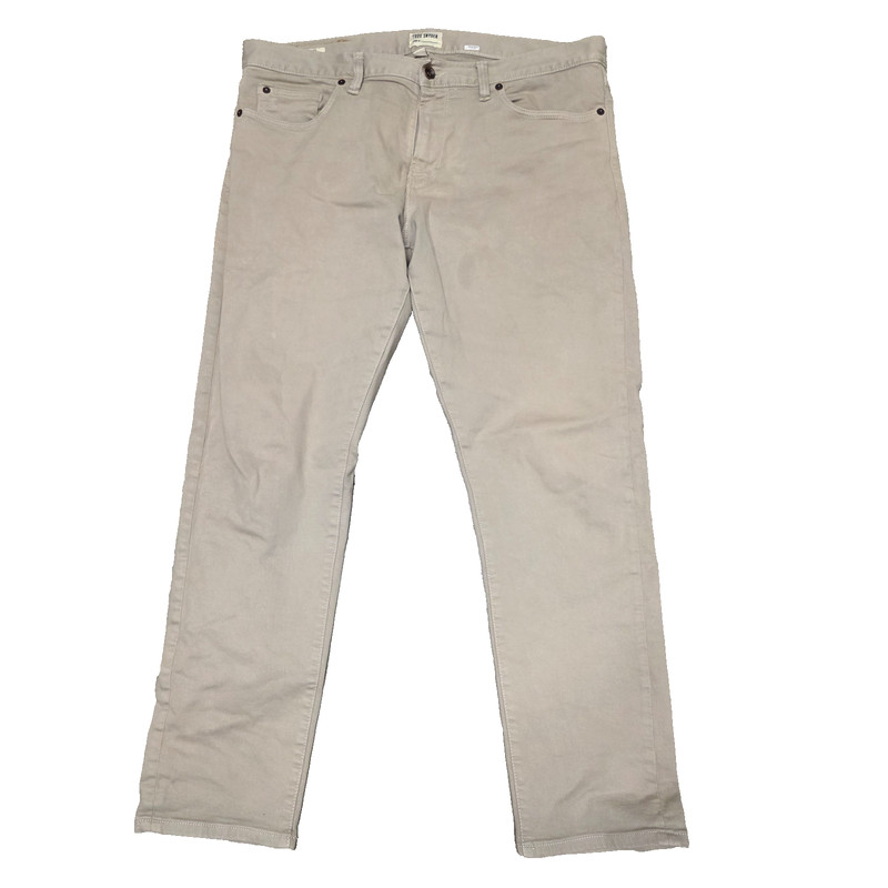 Todd Snyder Men's Slim Fit 5-Pocket Stretch Jeans Pants Beige Brown 34x30