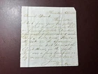 Civil War Letter Funeral Service for President Lincoln 4/20/65