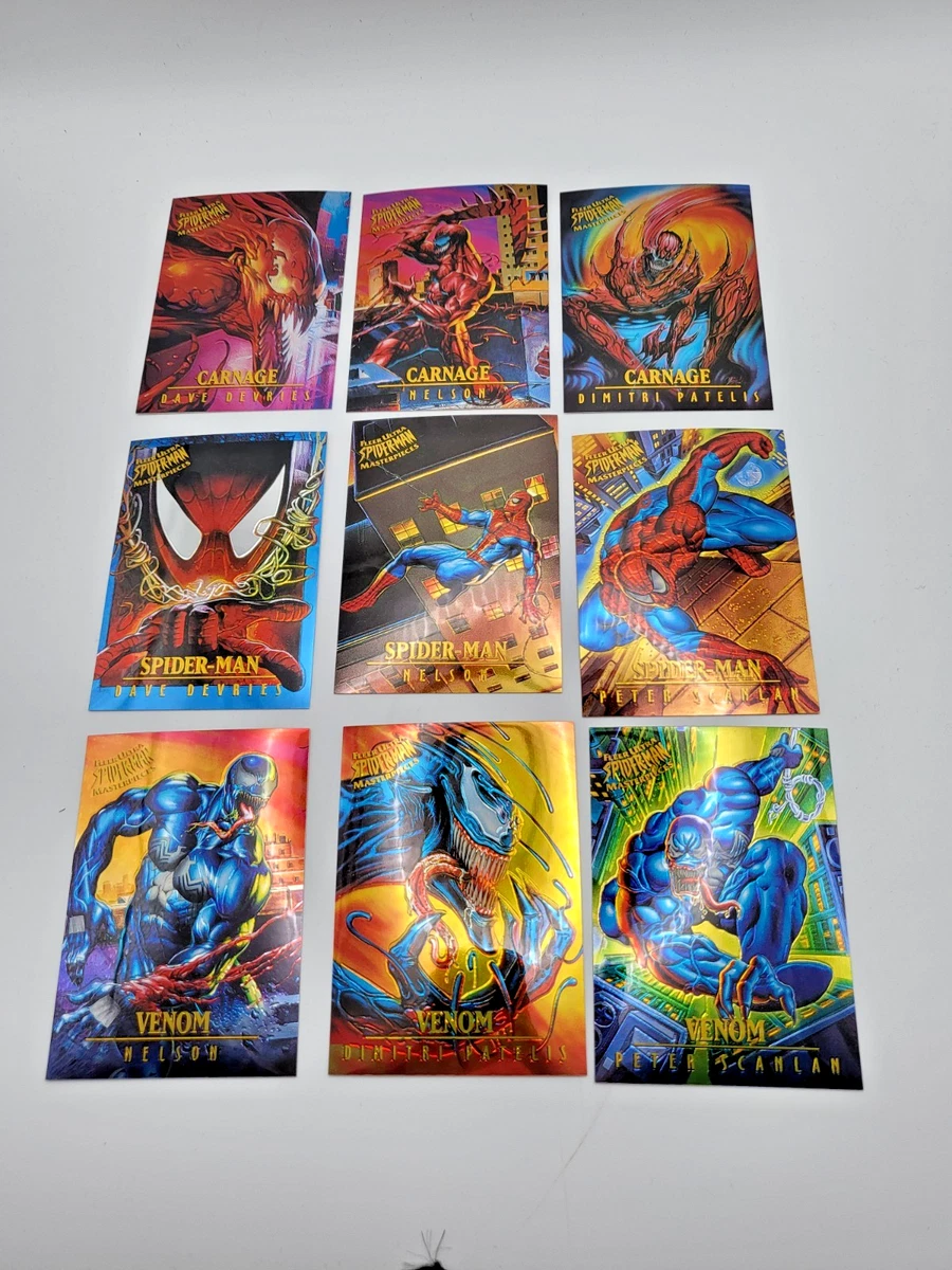 1996スパイダーマン トレカ95枚+レア5枚 セミコンプ FLEER ヴェノム Fleer Ultra Spiderman Complete Spider-Man Trading Card Sets for