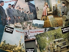 THE DIRTY DOZEN LEE MARVIN CHARLES BRONSON JOHN CASSAVETES LOBBY CARD SET  1967