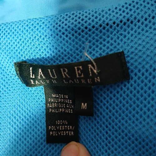 Giacca antipioggia donna Lauren Ralph Lauren taglia M verde acqua/blu usata in ottime condizioni - Foto 2 di 11