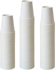 50 Pack 8 Oz Paper Coffee Cups Water Paper Cups Hot Cups