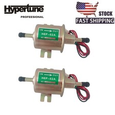 2PCS Low Pressure Electric Fuel Pump 4-7 PSI 12V Gas Diesel Inline HEP-02A