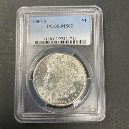 1880-S Morgan Silver Dollar PCGS MS62