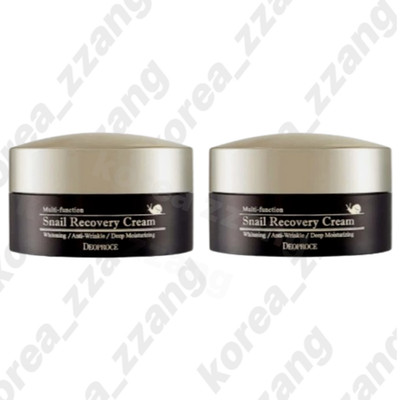 Deoproce Snail Recovery Cream 100ml Moisture Skin Care Face Cream 2 Pack Set