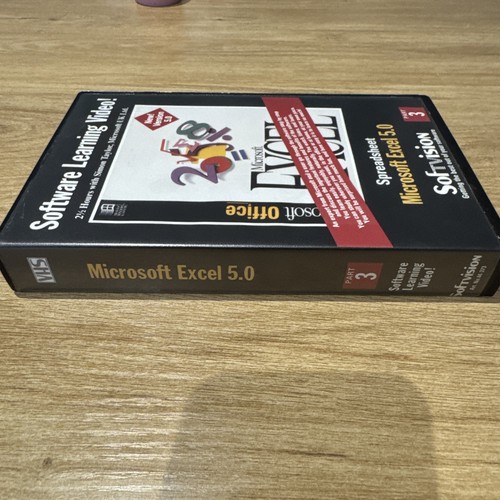 SOFTWARE LEARNING VHS VIDEO MICROSOFT EXCEL 5.0 VHS Simon Taylor Microsoft UK - Picture 2 of 4