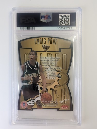 RAR!! 2011-12 Fleer Retro Golden Touch Chris Paul #8 PSA 9, Pop 2!! - Bild 2 von 4