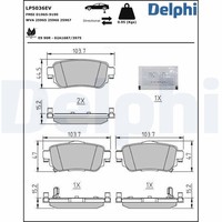 Delphi BremsbeläGe Bremsbelagsatz Scheibenbremse FüR Nissan Leaf ZE1 ZE1_