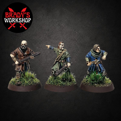 RUFFIAN THUG LEADER 3 Isengard Herr der Ringe Warhammer 28mm bemalt MESBG