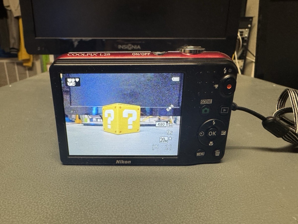 Nikon COOLPIX L28 20.1MP Digital Camera - Red for sale
