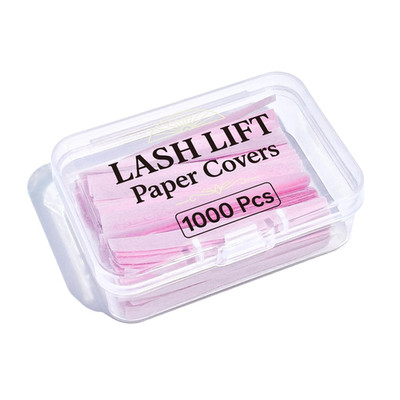 Libeauty Lash Lift Papier, 1000 Stück Wimpernlift Bänder, Wiederverwendbares Las