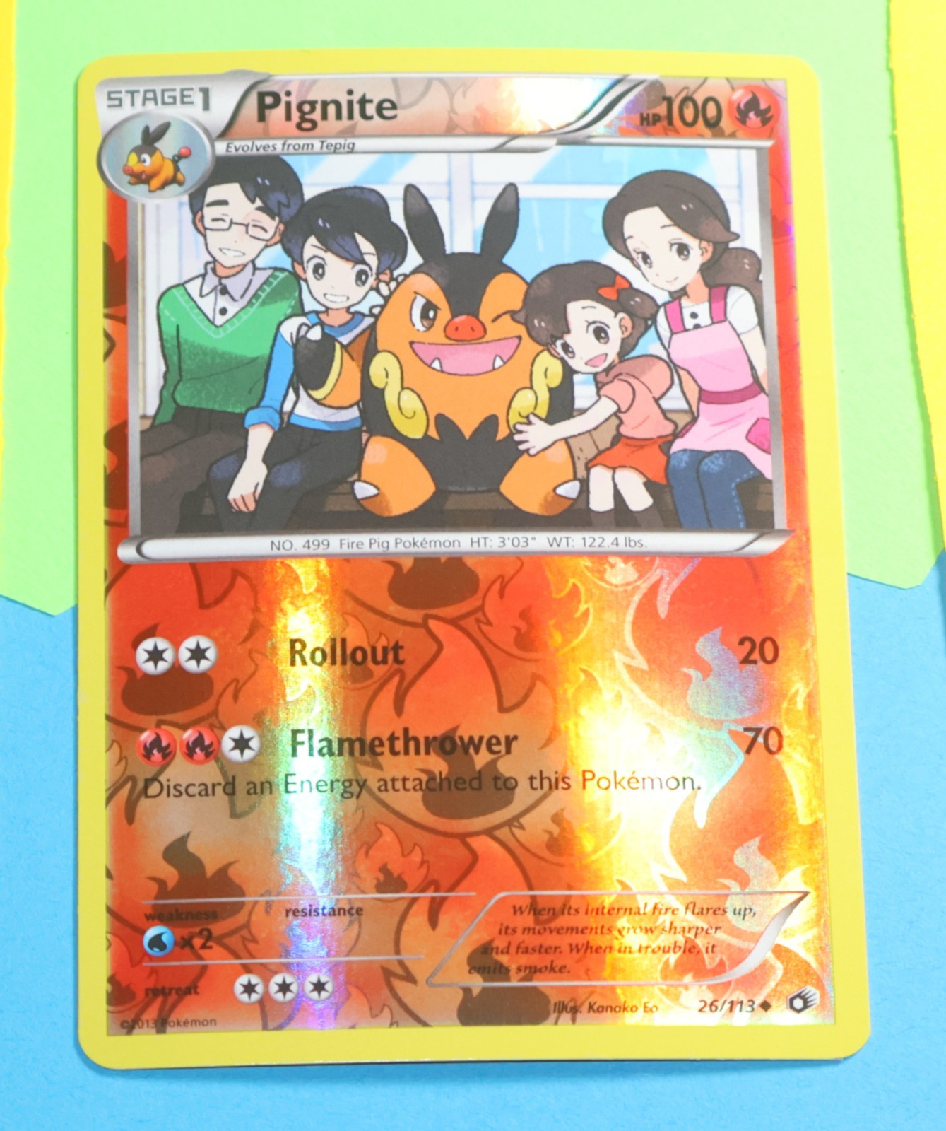 Pignite 26/113 Legendary Treasures Reverse Holo Pokemon
