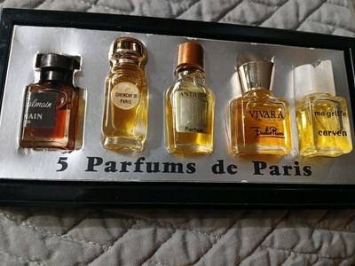 Vintage Mini Coffret Set Balmain, Balenciaga, Antilope, Ma Griffe, Cardin