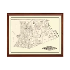 Old Map of Chambersburg, NJ 1875 - Vintage Chambersburg New