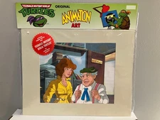 TMNT April O'Neil Channel 6 Original Animation Production Art Cel MWS