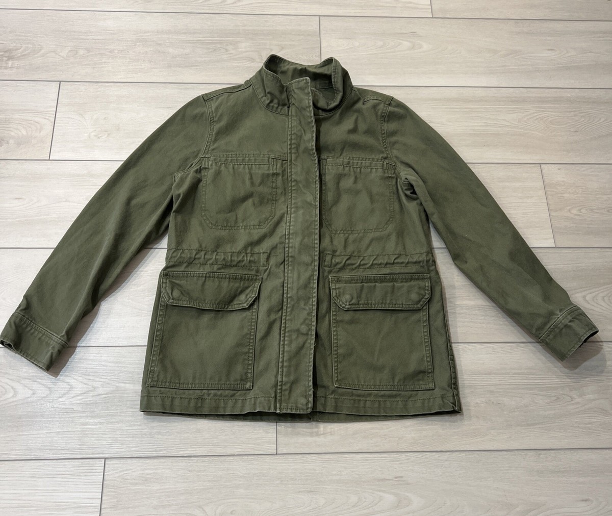 Madewell Canvas Dispatch Jacket Full Zip Snap Chore Style Long