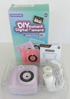 DIY Child's Instant Digital Camera Purple Instant Print ABS-681 New Sealed Box
