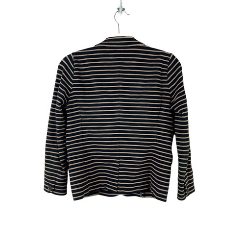 J. Blazer de punto elástico para mujer talla XS Maritime marrón negro a rayas - Imagen 2 de 4