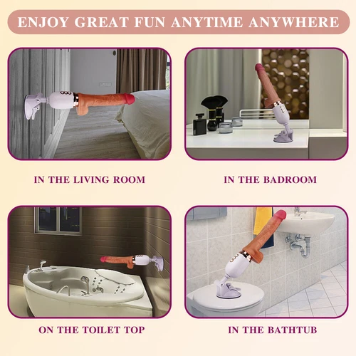 HandsFree-Heating-Thrusting-Dildo-Vibrator-Massager-Sex-Machine-Use-Lubricant-US - Picture 8 of 12