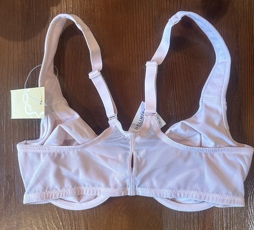 Delimira Bra Women's Front Closure S#34C Racerback Underwire Full Coverrage - Picture 5 of 13