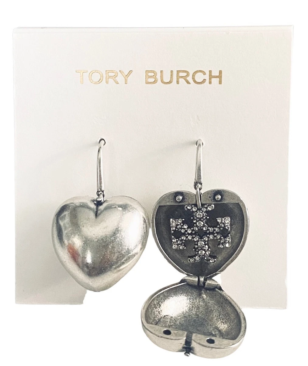 Tory burch heart earrings cheap