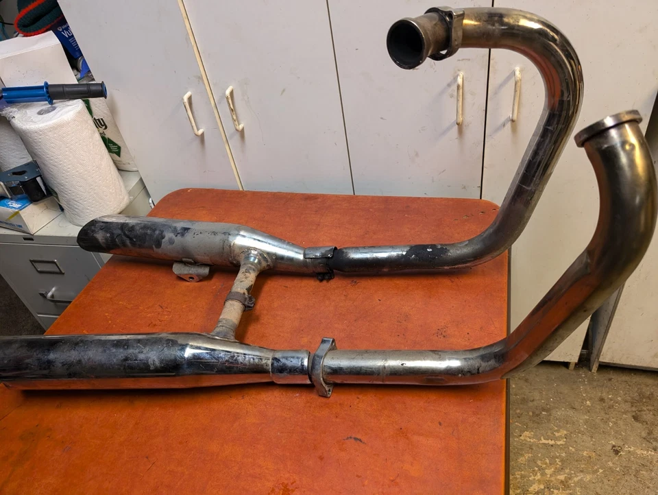 Suzuki Intruder 800 vs800 1996 cabezales de escape completo tubo de cabeza silenciador silenciadores Foto 3 de 4