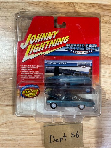 Johnny Lightning White Lightning 1962 Chevy Bel Air Muscle Cars USA 38 - Foto 3 di 4