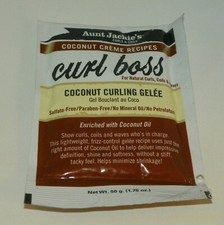 Curling Gelee for Coils Wave Hair Aunt Jackie's Curl Boss Coconut 1.75oz -1PK