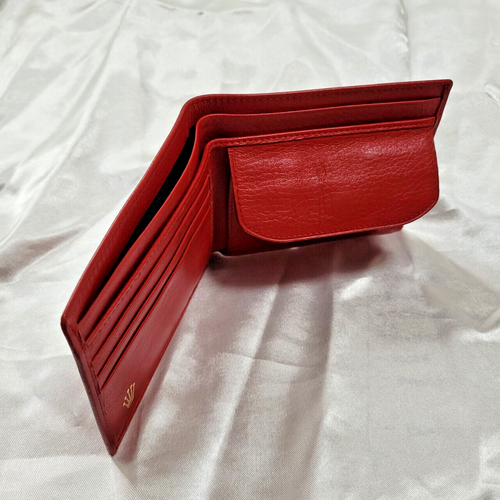 Authentic Montres Rolex Watch S.A. Geneva Red Leather Bi-Fold Wallet 60.02.55 - Picture 10 of 22